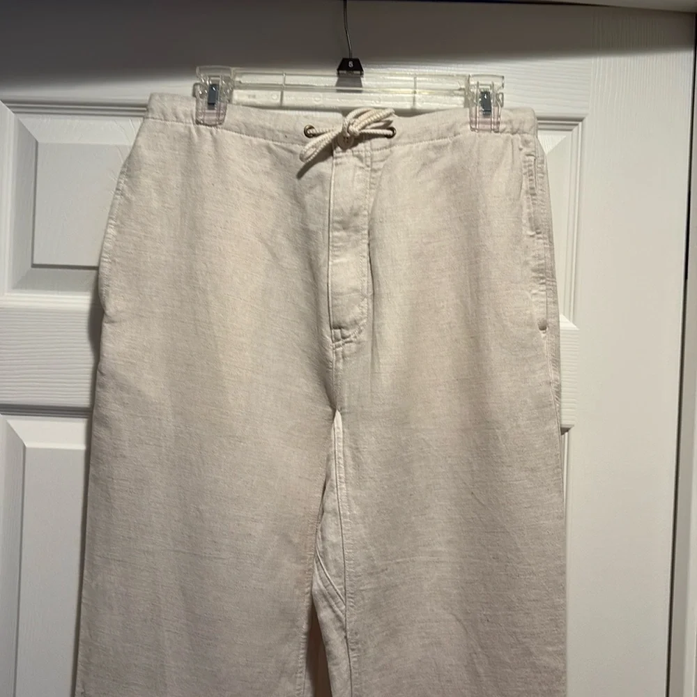 NWT Banana Republic Men’s Onda Linen-Cotton Pull on Pant Size XL